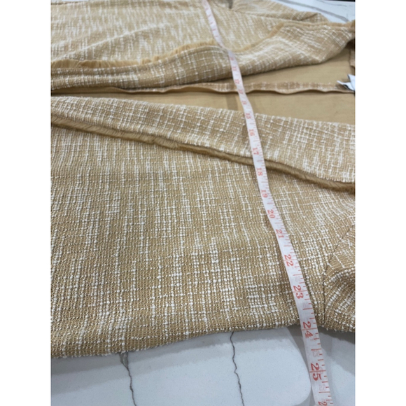 Isaac Mizrahi Stretch Knit Teed Boucle Long Open Cardigan Jacket Women Large - Picture 10 of 12